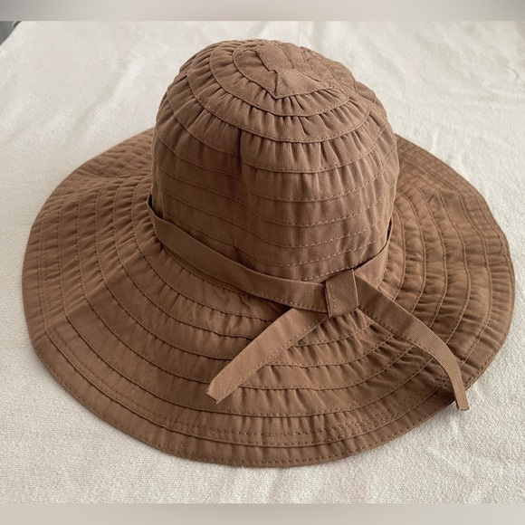 Scala Accessories - Scala Collection Italian Sun tan wide brim hat fedora style